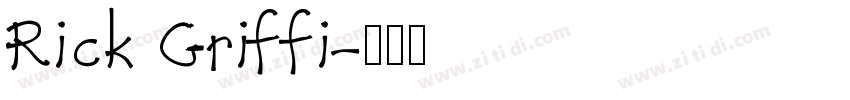Rick Griffi字体转换